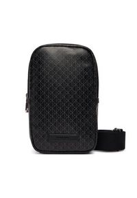 Calvin Klein Saszetka Emblem Aop Coated Square Sling LV04D3335G Czarny. Kolor: czarny. Materiał: skóra #4