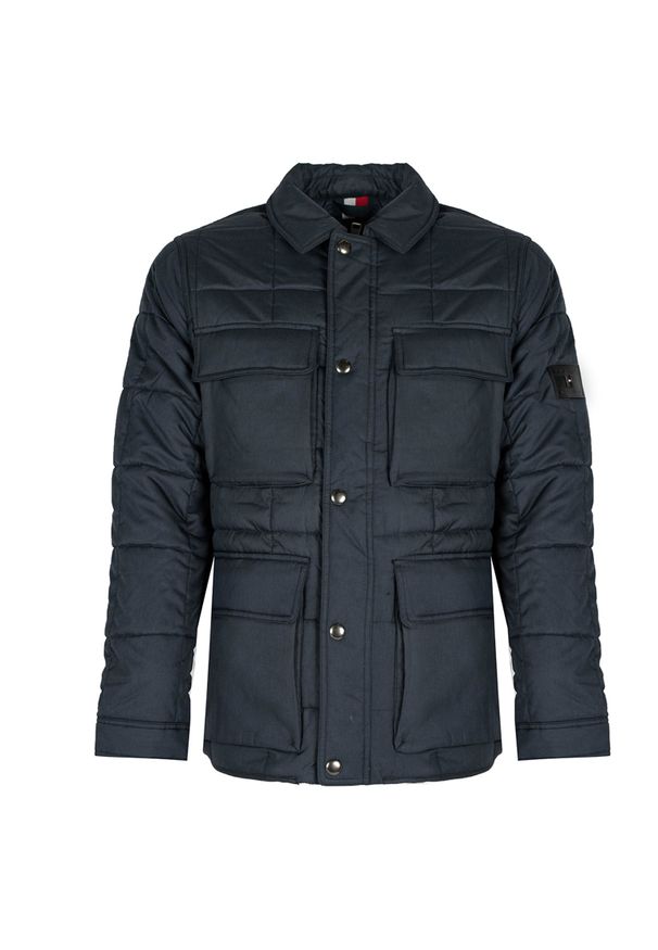 TOMMY HILFIGER - Tommy Hilfiger Kurtka "Quilted Airfield" | MW0MW14880 | Mężczyzna | Granatowy. Okazja: na co dzień. Kolor: niebieski. Materiał: poliester. Wzór: aplikacja. Styl: casual
