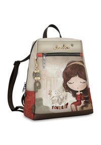 Beżowy Damski Plecak Anekke Edycja Limitowana. Kolor: beżowy. Styl: elegancki, casual, klasyczny #4