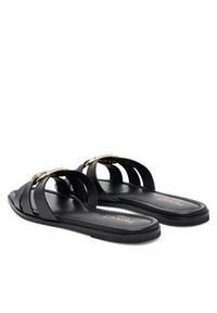 TwinSet - TWINSET Klapki 251TGT090 Czarny. Kolor: czarny. Materiał: skóra #5