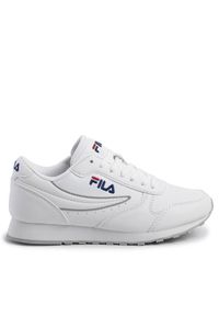 Fila Sneakersy Orbit Low Wmn 1010308.1FG Biały. Kolor: biały. Materiał: skóra