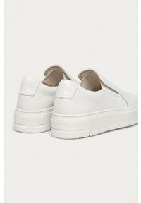 Vagabond Shoemakers - Buty skórzane Judy. Nosek buta: okrągły. Kolor: biały. Materiał: skóra. Obcas: na platformie #3