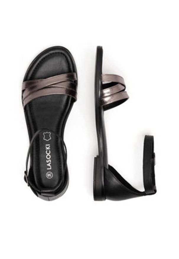 Lasocki Sandały WI16-FOXI-71 Czarny. Kolor: czarny. Materiał: skóra