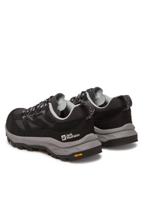 Jack Wolfskin Trekkingi Cyrox Vent Low A64089 Czarny. Kolor: czarny. Materiał: skóra. Sport: turystyka piesza