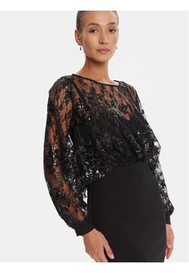 Rinascimento Sukienka koktajlowa CFC0125098003 Czarny Regular Fit. Kolor: czarny. Materiał: syntetyk. Styl: wizytowy