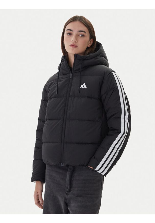 Adidas - adidas Kurtka puchowa Essentials Climawarm 3-Stripes JW3429 Czarny Loose Fit. Kolor: czarny. Materiał: syntetyk