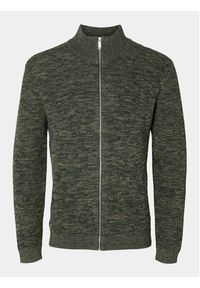 Selected Homme Sweter 16090152 Zielony Regular Fit. Kolor: zielony. Materiał: bawełna #6