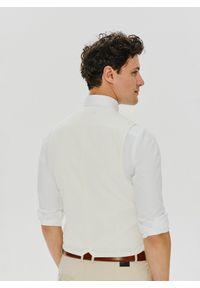 Pako Lorente - PAKO LORENTE – Beżowa dwurzędowa kamizelka męska. Okazja: na wesele, na ślub cywilny. Kolor: czerwony, beżowy, brązowy. Styl: młodzieżowy, elegancki #7