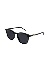 Gucci okulary przeciwsłoneczne męskie kolor czarny. Kształt: okrągłe. Kolor: czarny #2