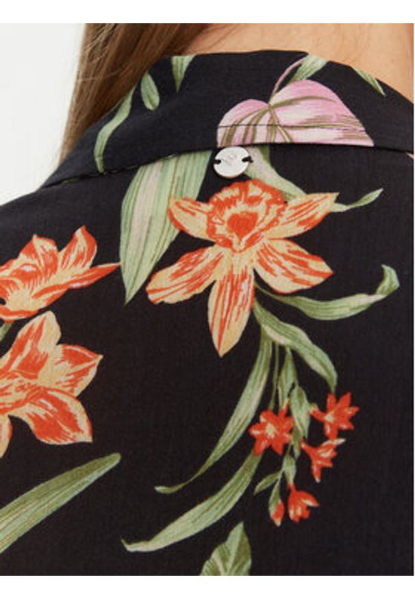 Roxy Koszula ERJWT03680 Czarny Relaxed Fit. Kolor: czarny. Materiał: wiskoza