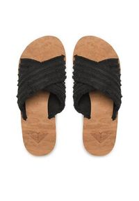 Roxy Klapki ARJL101093 Czarny. Kolor: czarny. Materiał: materiał
