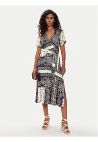 Liu Jo Sukienka codzienna MA4255 T3764 Beżowy Regular Fit. Okazja: na co dzień. Kolor: beżowy. Materiał: wiskoza. Typ sukienki: proste. Styl: casual #4