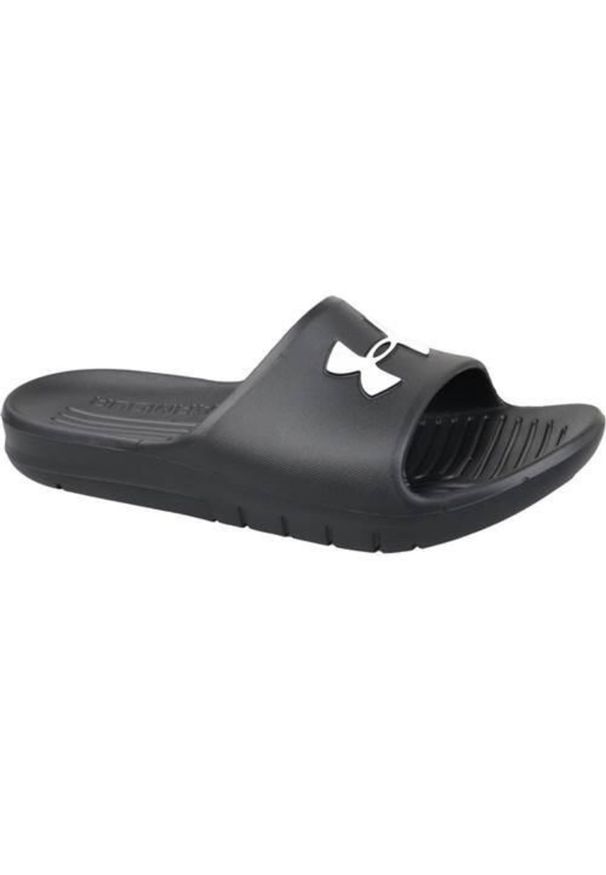 Klapki męskie Under Armour Core Pth Slides. Kolor: czarny. Materiał: syntetyk, materiał. Sport: pływanie