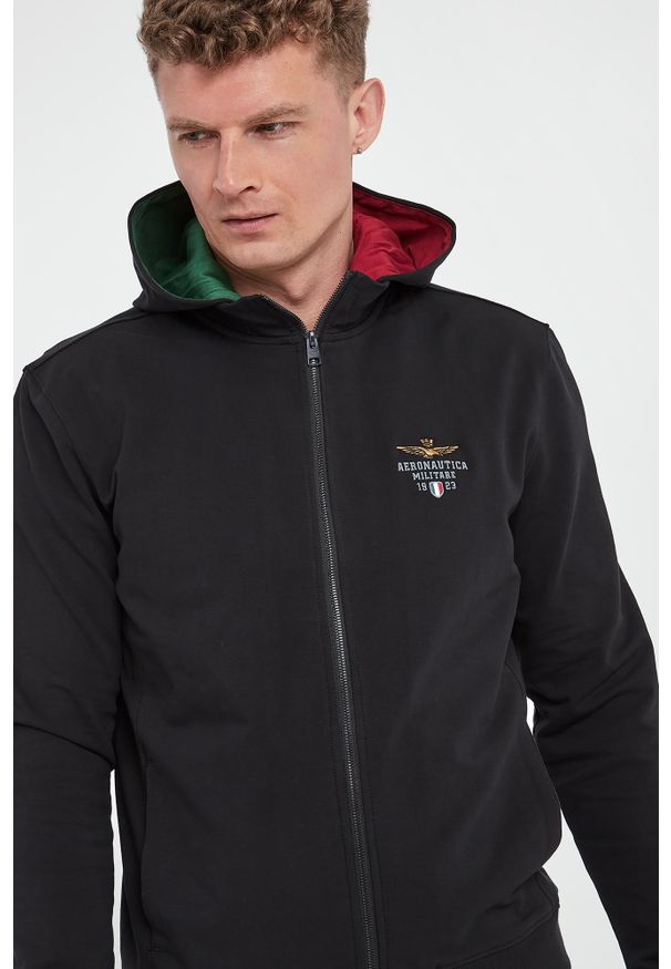 Aeronautica Militare - Bluza męska z odpinanym kapturem AERONAUTICA MILITARE