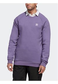 Adidas - adidas Bluza Trefoil Essentials Crewneck Sweatshirt IA4824 Fioletowy Regular Fit. Kolor: fioletowy. Materiał: bawełna #4