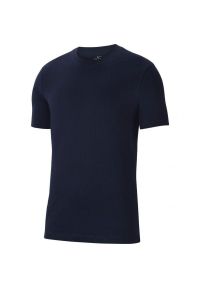 Nike - T-shirt Męski Logo Park. Kolor: niebieski. Sport: turystyka piesza