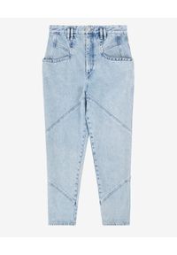 ISABEL MARANT - Jeansowe spodnie Nadeloisa. Stan: podwyższony. Kolor: niebieski. Materiał: jeans. Długość: długie #4