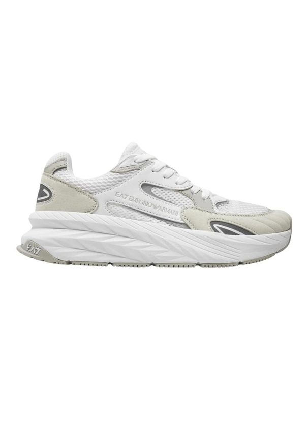 EA7 Emporio Armani - EA7 Białe sneakersy. Kolor: biały