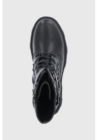 Answear Lab - Workery. Nosek buta: okrągły. Zapięcie: sznurówki. Kolor: czarny. Materiał: guma. Obcas: na obcasie. Styl: wakacyjny. Wysokość obcasa: niski #5
