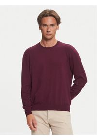 United Colors of Benetton - United Colors Of Benetton Sweter 10CVU1N60 Fioletowy Regular Fit. Kolor: fioletowy. Materiał: bawełna #1