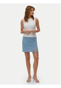 Vero Moda Top Ruby 10342997 Biały Slim Fit. Kolor: biały. Materiał: bawełna #5