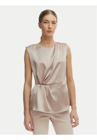 Rinascimento Bluzka CFC0127460003 Beżowy Regular Fit. Kolor: beżowy. Materiał: syntetyk #1
