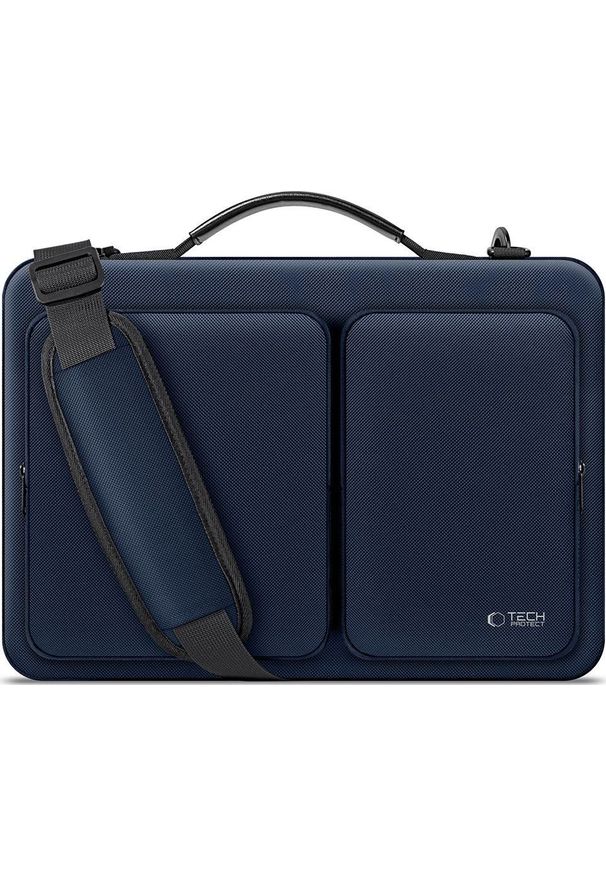 TECH-PROTECT - Tech-Protect Defender Bag Laptop 15-16 granatowy. Kolor: niebieski. Materiał: materiał. Styl: casual, elegancki