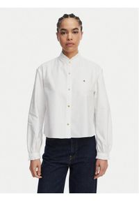 TOMMY HILFIGER - Tommy Hilfiger Koszula Oxford WW0WW48914 Biały Boxy Fit. Kolor: biały. Materiał: bawełna #1