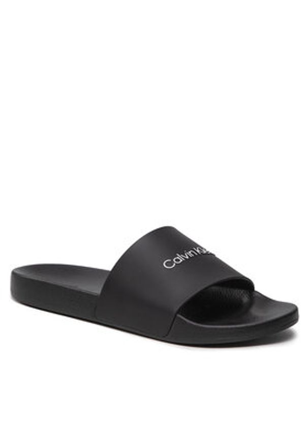 Calvin Klein Jeans Klapki Pool Slide HM0HM00455 Czarny. Kolor: czarny