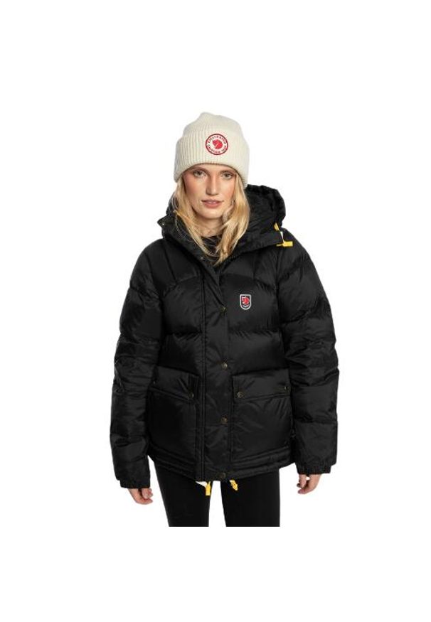 Kurtka zimowa damska Fjällräven Expedition. Kolor: czarny. Sezon: zima. Styl: sportowy