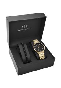 Armani Exchange - Zegarek i bransoletka AX7119. Kolor: złoty. Materiał: materiał #4