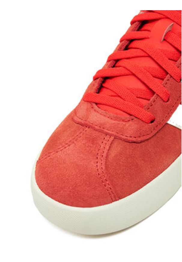 Adidas - adidas Sneakersy VL Court 3.0 JH8724 Czerwony. Kolor: czerwony. Materiał: skóra, zamsz