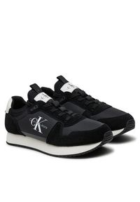 Calvin Klein Sneakersy Runner Sock Laceup Ny-Lth YM0YM00553 Czarny. Kolor: czarny. Materiał: skóra, zamsz #5