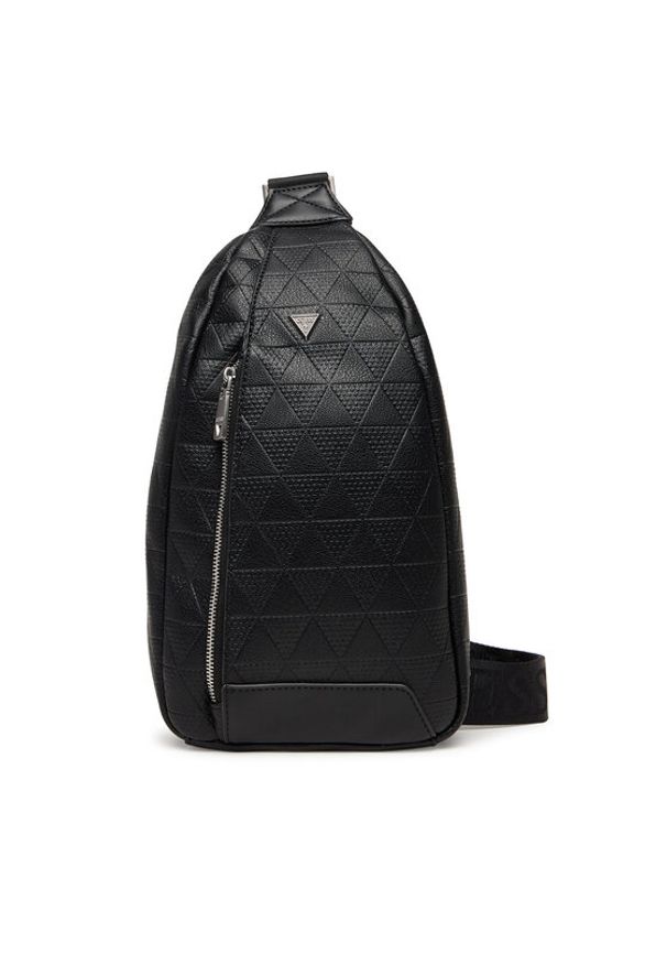 Guess Saszetka HMTOTE P6126 Czarny. Kolor: czarny. Materiał: skóra