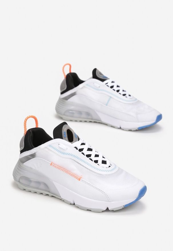 Born2be - Biało-Szare Sneakersy Corisesis. Zapięcie: bez zapięcia. Kolor: biały. Materiał: materiał. Szerokość cholewki: normalna. Wzór: aplikacja