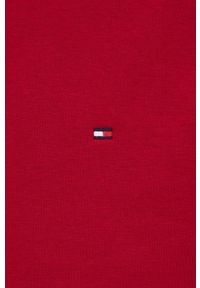 TOMMY HILFIGER - Tommy Hilfiger bluza męska kolor bordowy z kapturem gładka. Typ kołnierza: kaptur. Kolor: czerwony. Wzór: gładki #2