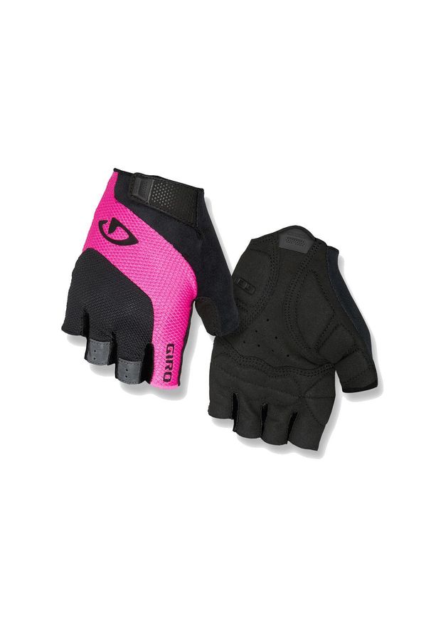 GIRO TESSA GEL damskie rękawiczki rowerowe, czarno-różowe. Kolor: różowy. Sport: kolarstwo