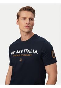 Aeronautica Militare T-Shirt 261TS2523UJ00682 Granatowy Regular Fit. Kolor: niebieski. Materiał: bawełna #5