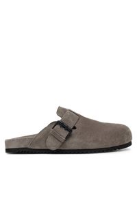 Vic Matié Klapki 1G8858U E46X050325 Szary. Kolor: szary. Materiał: skóra, zamsz #1