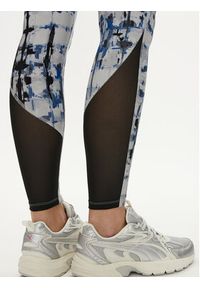 Reebok Legginsy Lux Perform Tight 100071104 Granatowy Slim Fit. Kolor: niebieski. Materiał: syntetyk