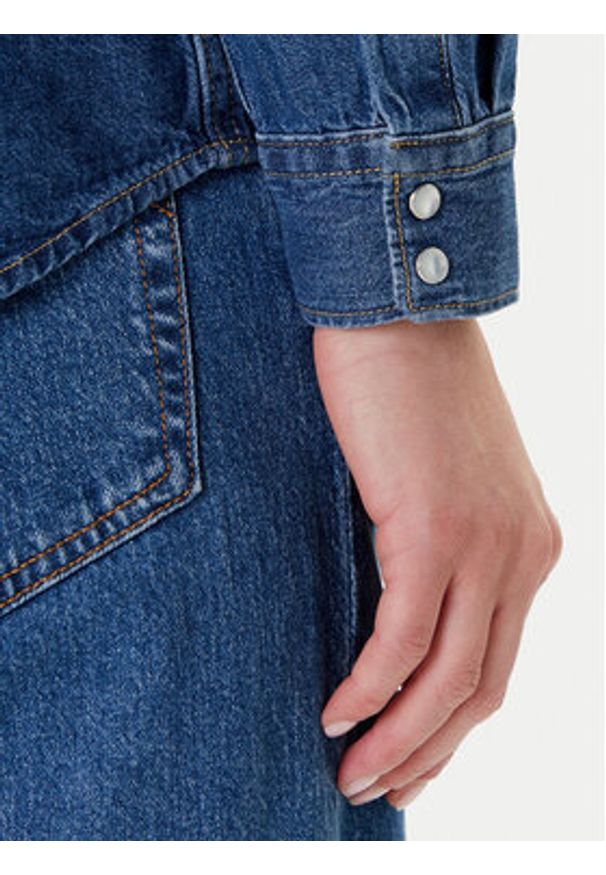 United Colors of Benetton - United Colors Of Benetton Koszula jeansowa 5RZKDQ06T Niebieski Regular Fit. Kolor: niebieski. Materiał: bawełna