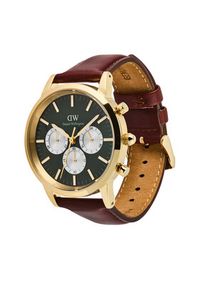 Daniel Wellington Zegarek Iconic Chronograph St Mawes Arctic Panda DW00100876 Brązowy. Kolor: brązowy #4