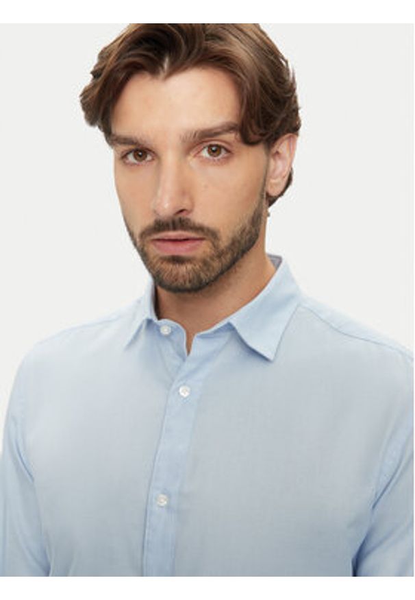 Jack & Jones Koszula Joe 12260426 Błękitny Slim Fit. Kolor: niebieski. Materiał: bawełna