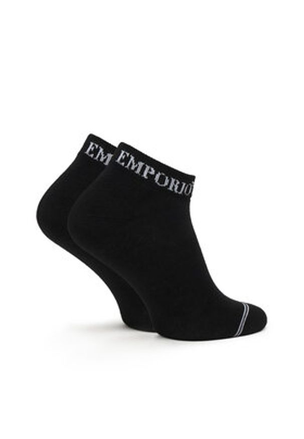 Emporio Armani Underwear Skarpety krótkie EW000584 AF20515 MC215 Czarny. Kolor: czarny. Materiał: bawełna