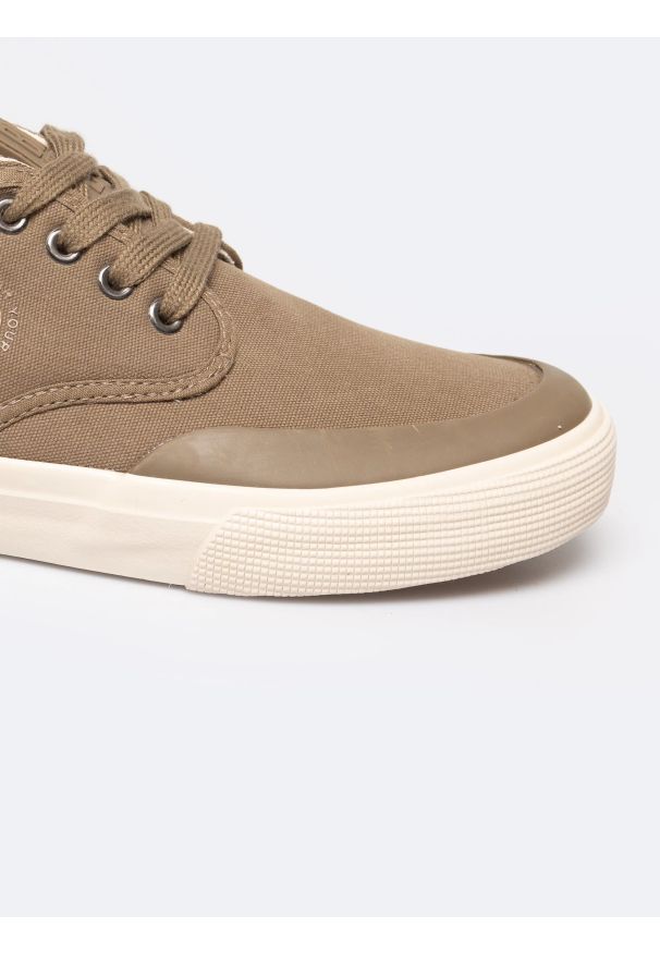 Big-Star - Trampki męskie niskie khaki RR174064 303. Okazja: na spacer, na co dzień. Kolor: zielony. Materiał: materiał. Styl: elegancki, casual
