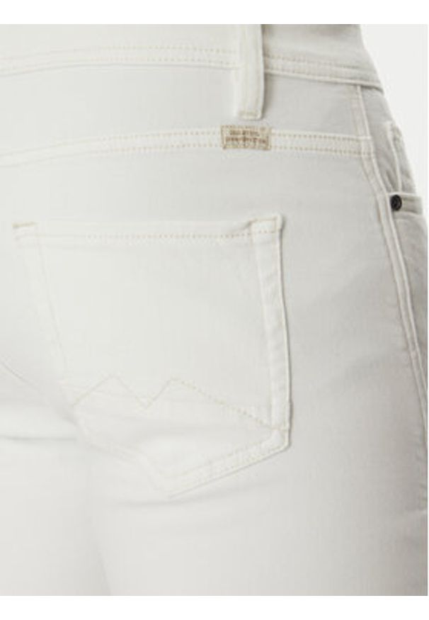 Blend Szorty jeansowe 20718125 Biały Regular Fit. Kolor: biały. Materiał: bawełna