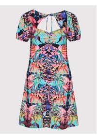 Desigual Sukienka letnia Altaira 22SWVW65 Kolorowy Slim Fit. Materiał: wiskoza. Wzór: kolorowy. Sezon: lato #4