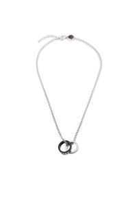 Diesel Naszyjnik Double Pendant Only The Brave DX1168040 Srebrny. Materiał: metalowe. Kolor: srebrny