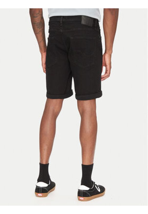 Jack & Jones - Jack&Jones Szorty jeansowe Rick 12269497 Czarny Regular Fit. Kolor: czarny. Materiał: bawełna