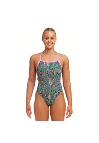 FUNKITA - Strój pływacki jednoczęściowy damski Funkita Tie Me Tight One Piece. Kolor: wielokolorowy #2